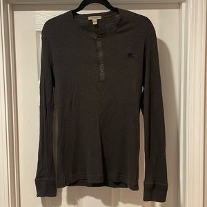 Men’s Burberry Henley LongSleeve Shirt Small